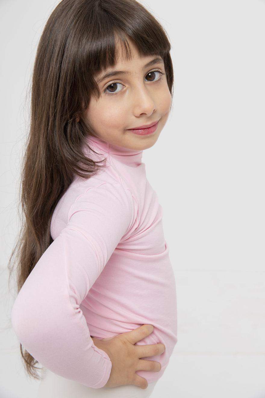 Girly Microfiber High Neck Top - Carina - كارينا