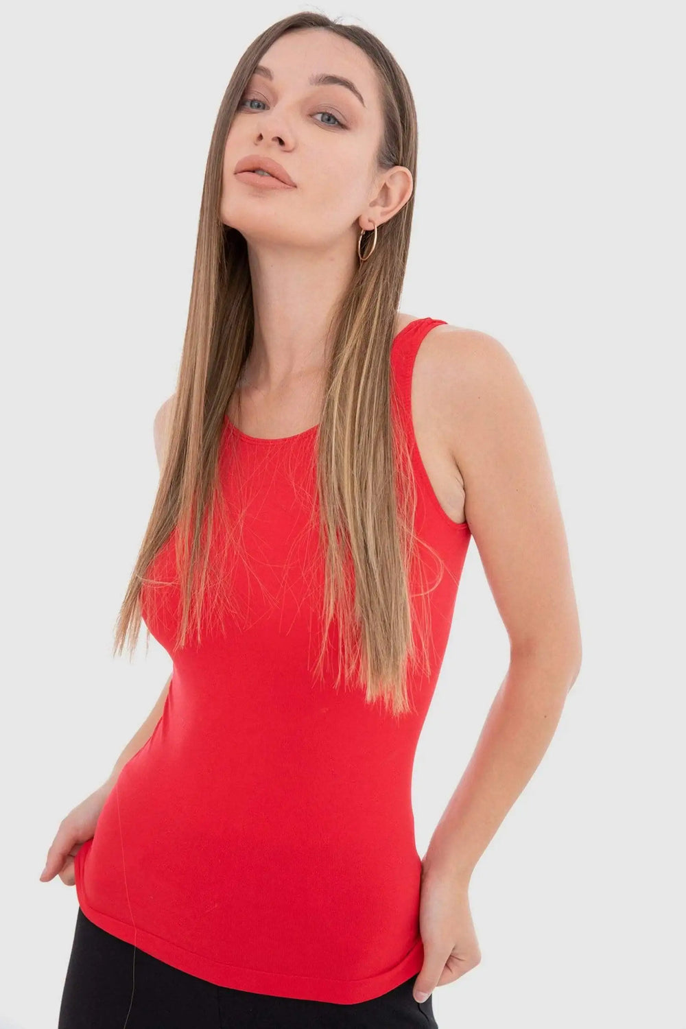 Microfiber Sleeveless Tank Top - Carina - كارينا