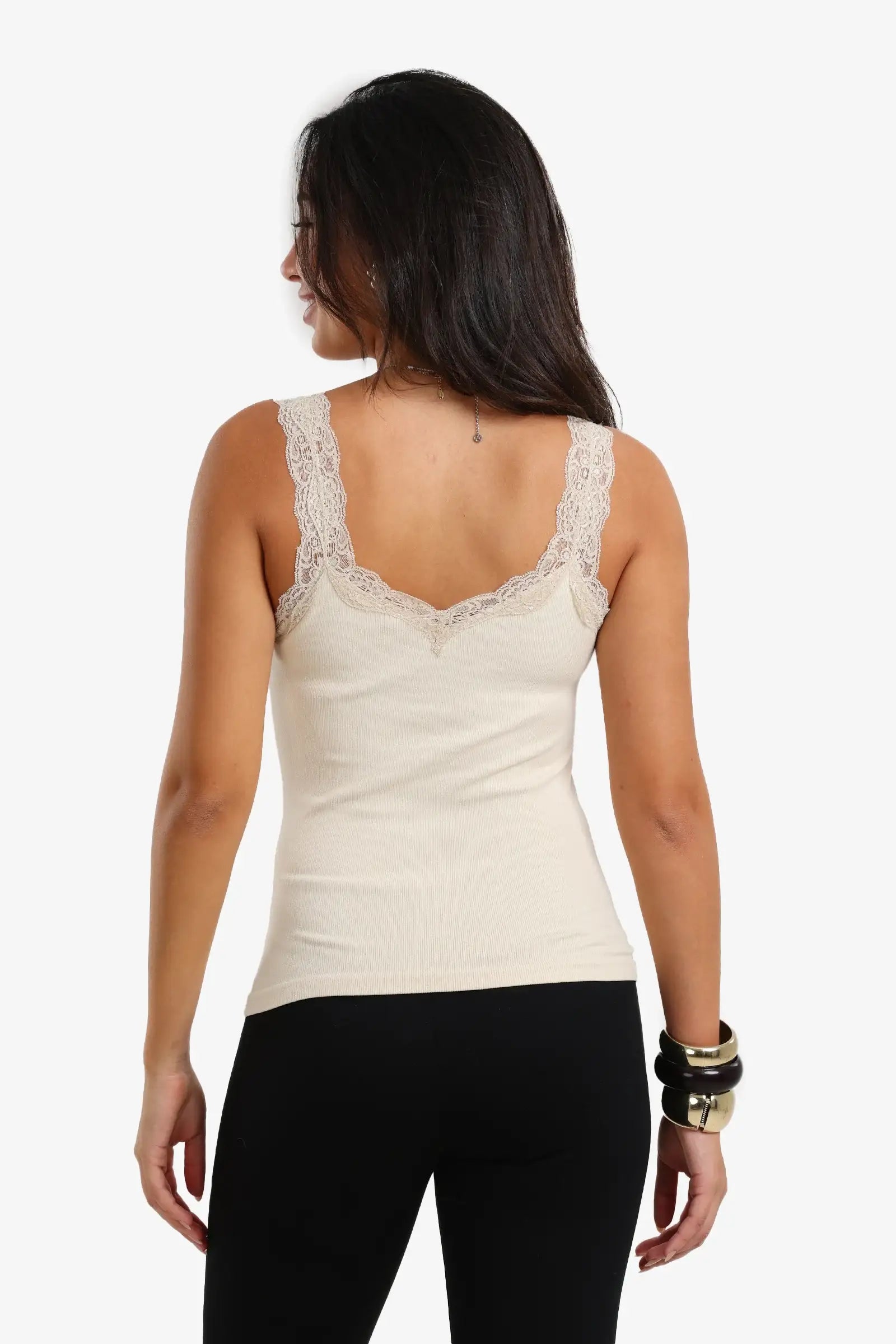 Lace-Detailed Tank Top
