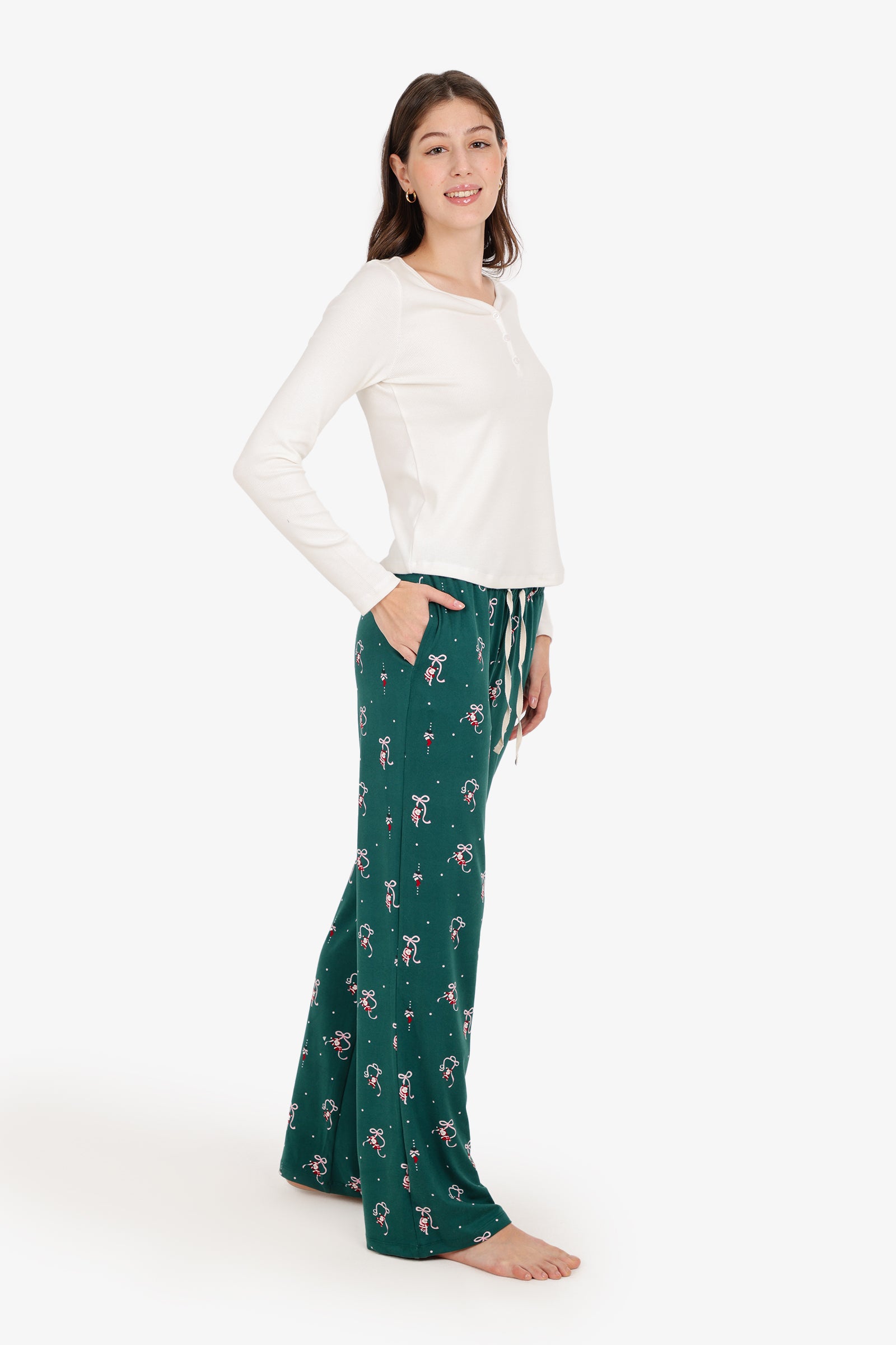 Wide-Neck Pyjama Set