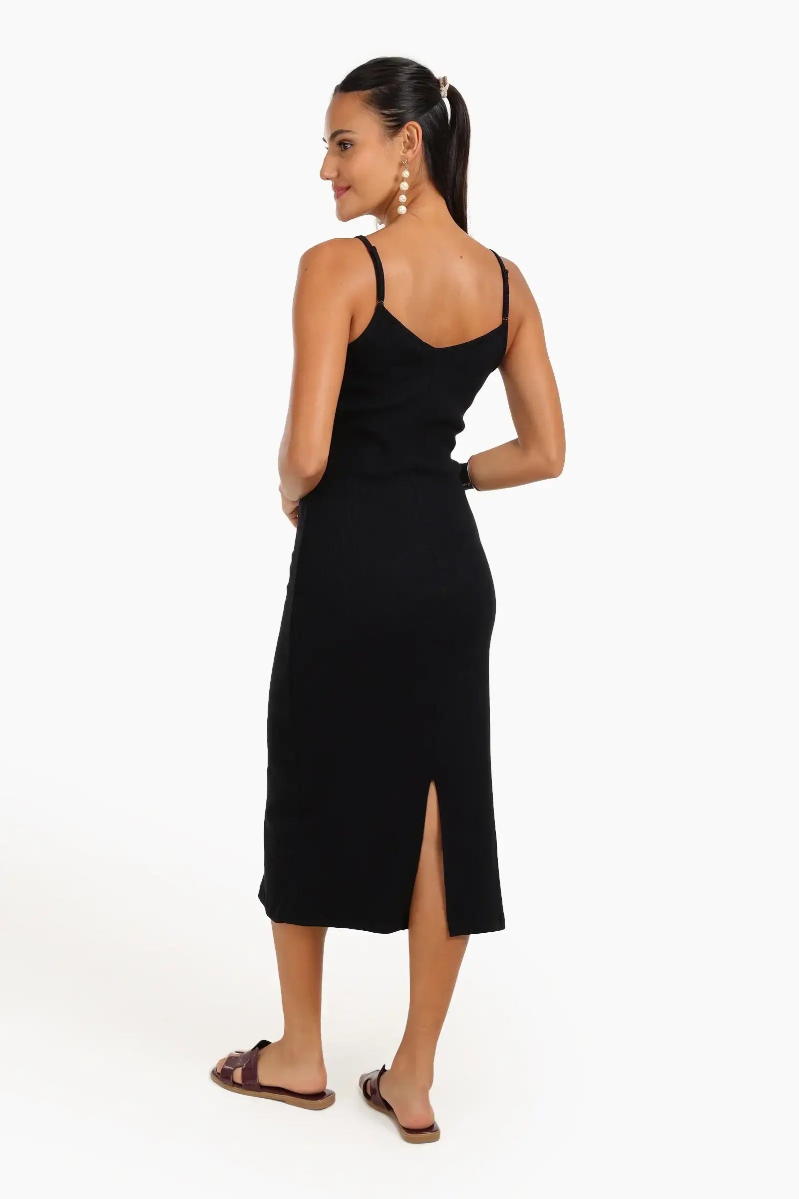 Ribbed Midi Dress