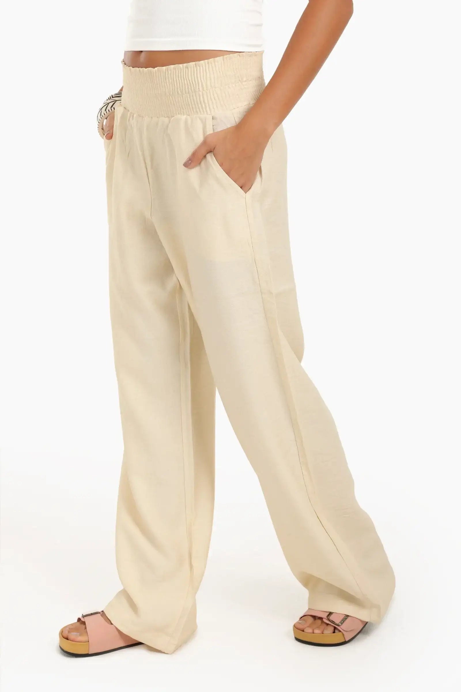 High Wide Waist Beach Pants
