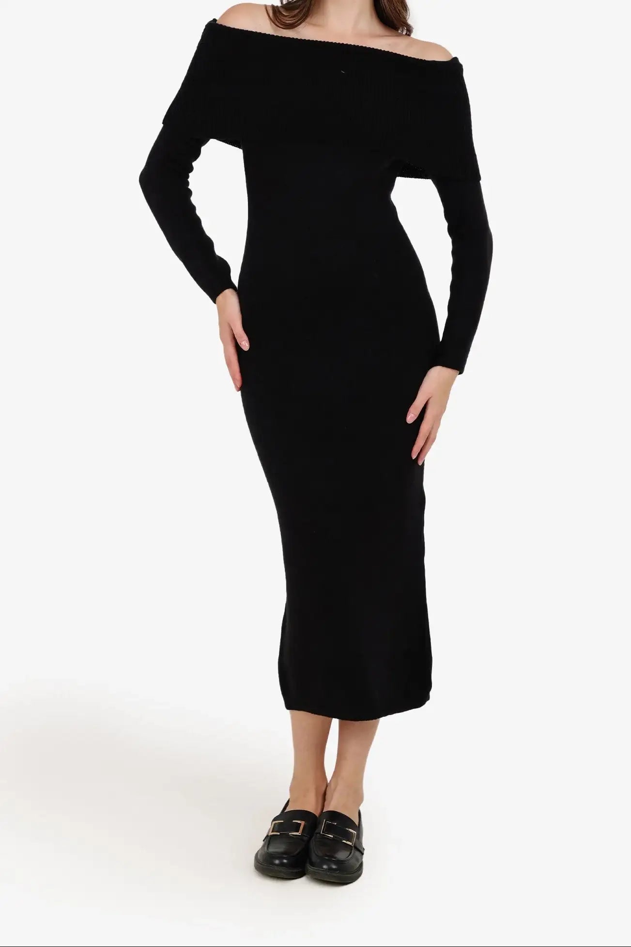 Off Shoulder Midi Dress