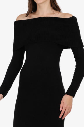 Off Shoulder Midi Dress