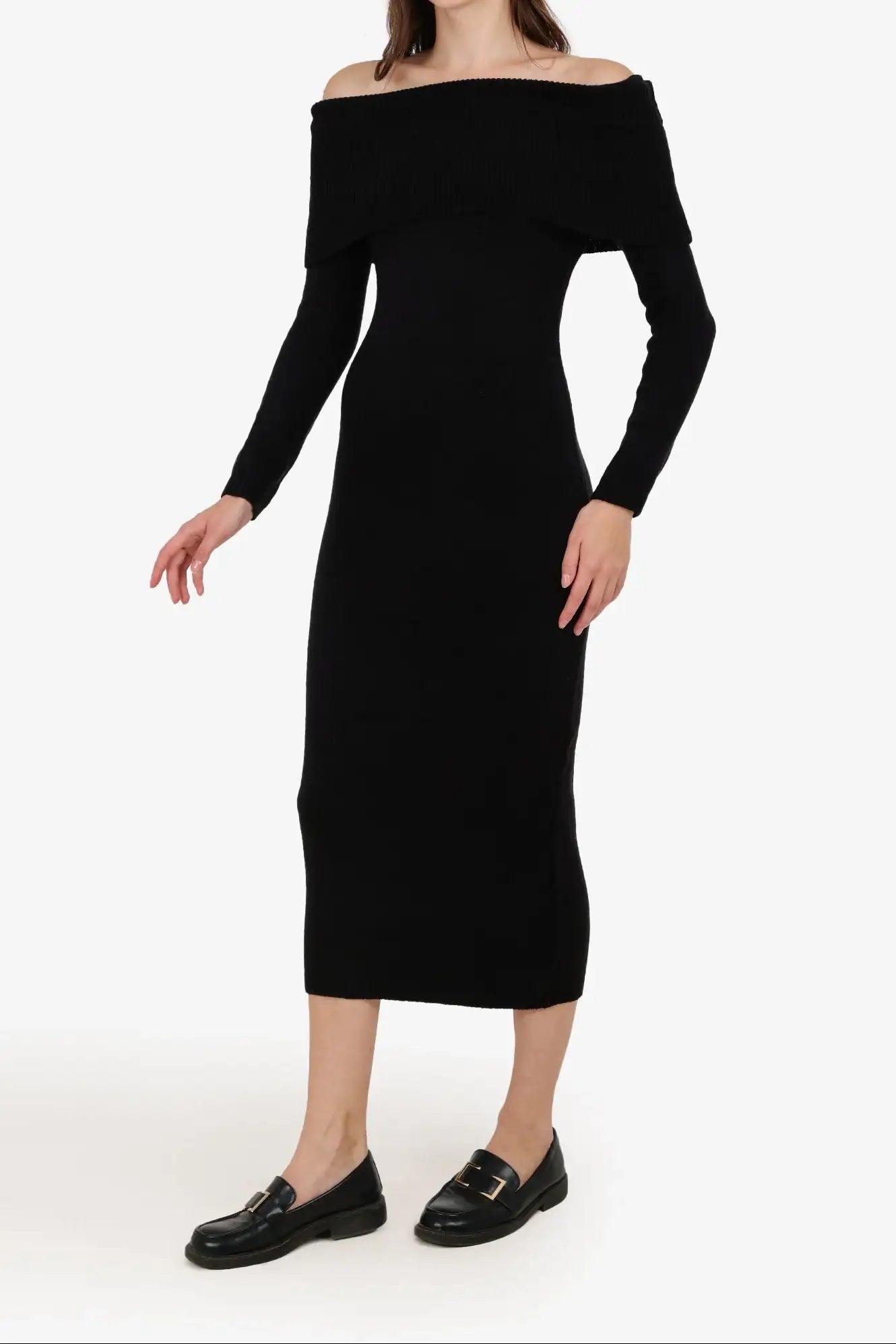 Off Shoulder Midi Dress