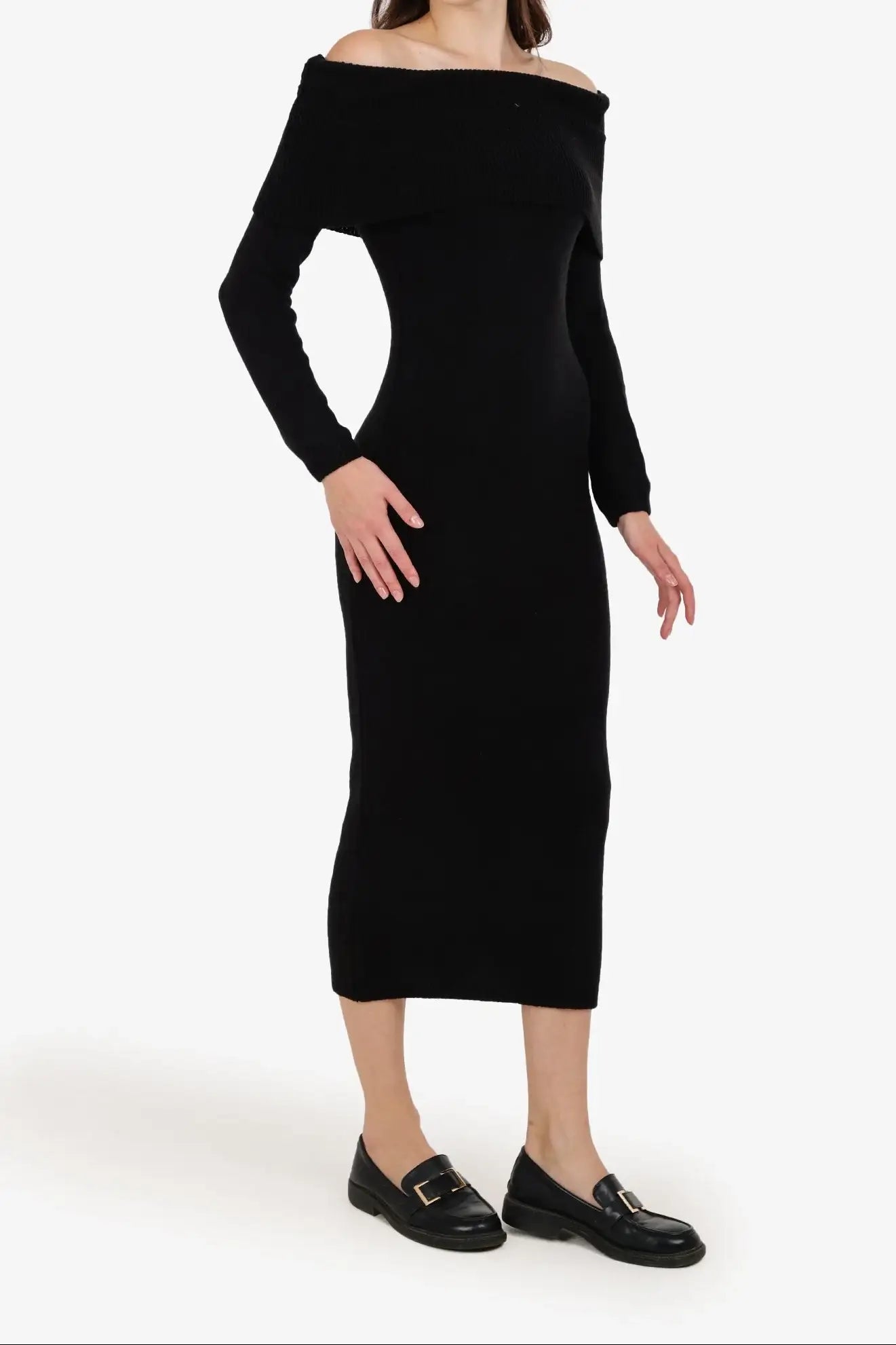 Off Shoulder Midi Dress