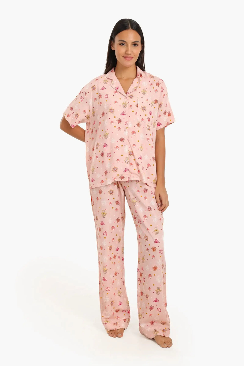 Printed Breathable Pyjama Set