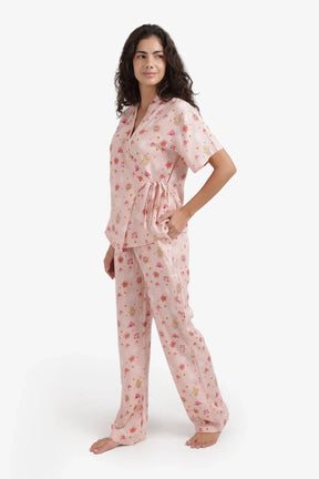 Side Tie Wrap Pyjama Set