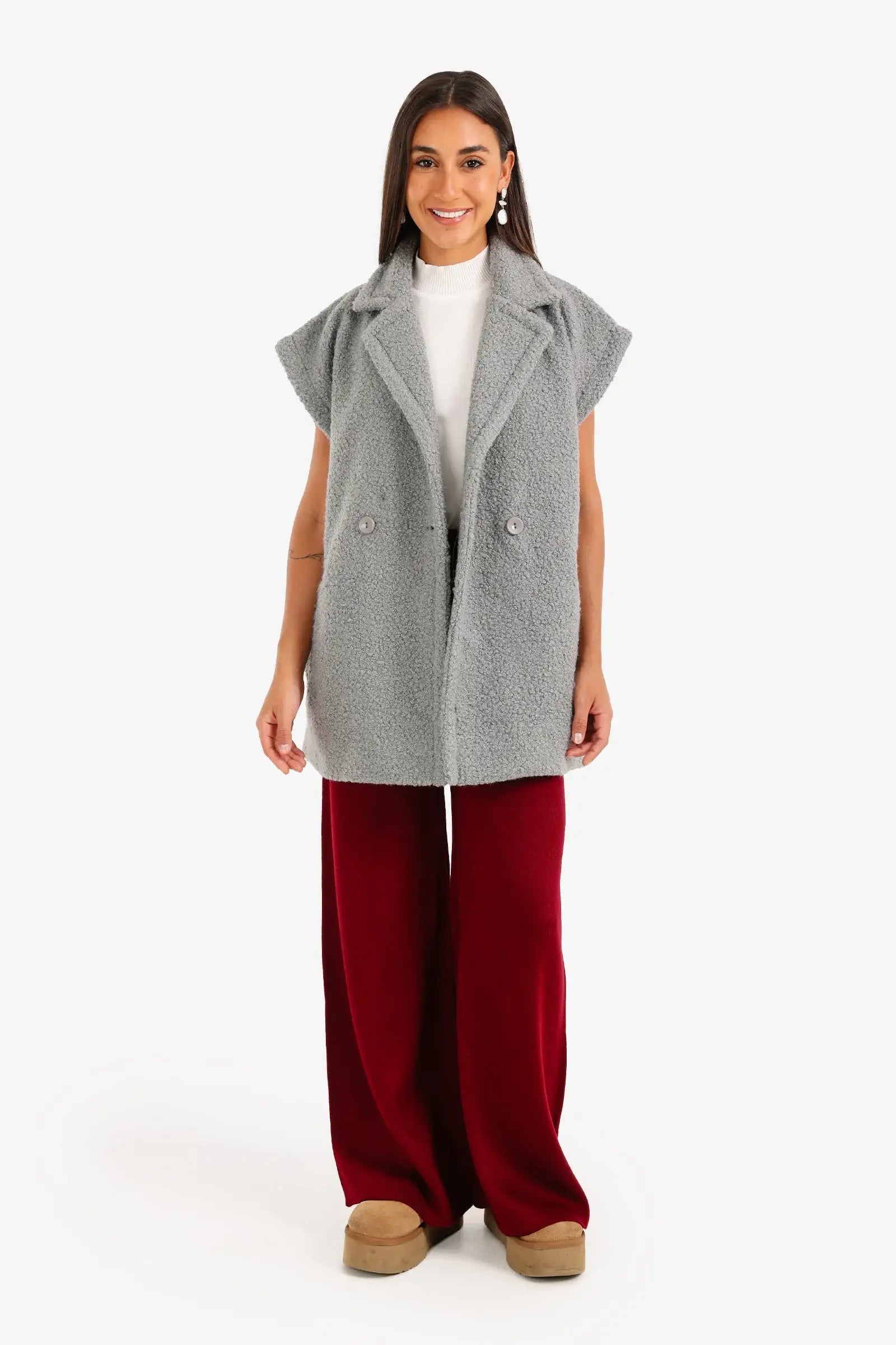 Relaxed Double-Breasted Vest