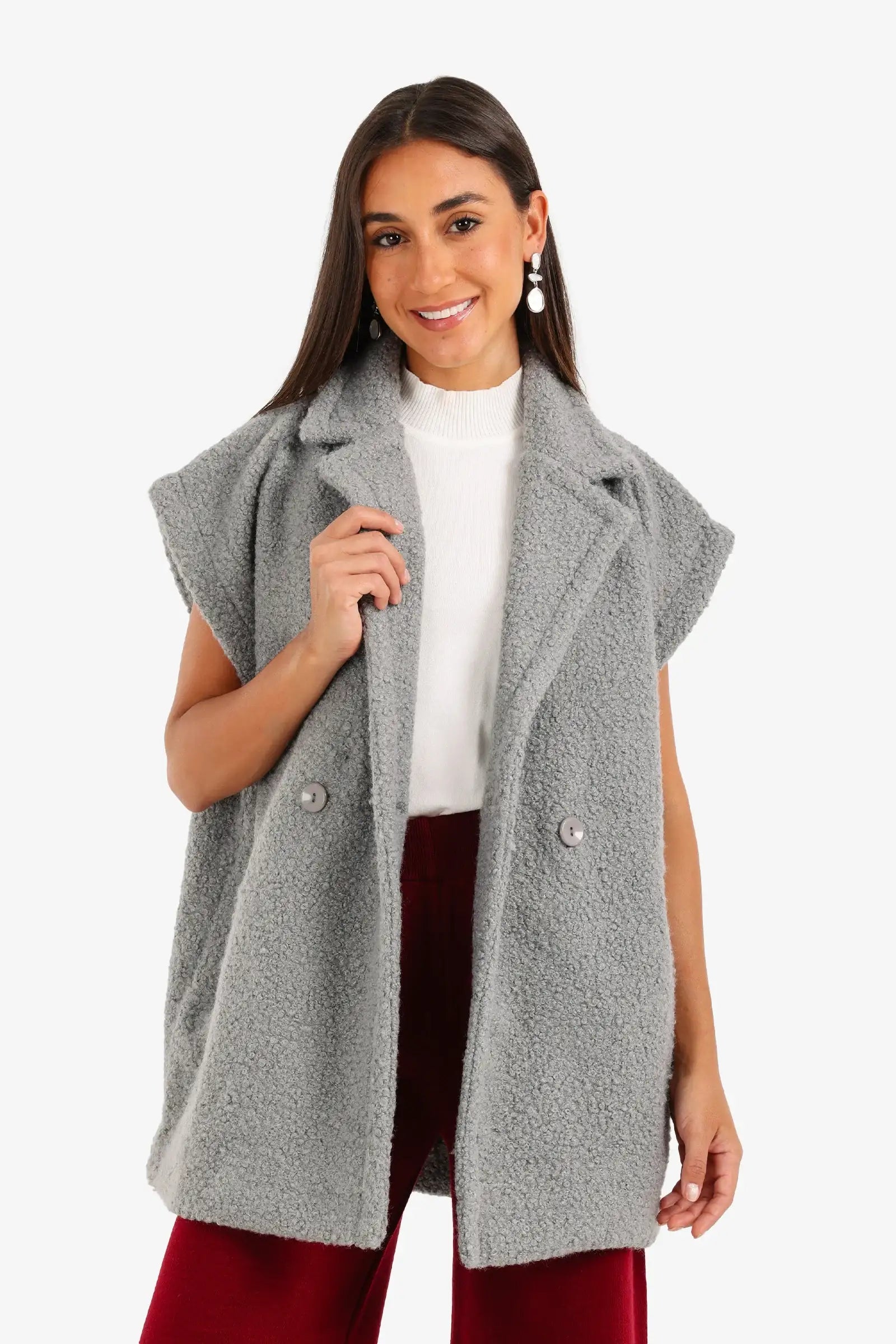 Relaxed Double-Breasted Vest
