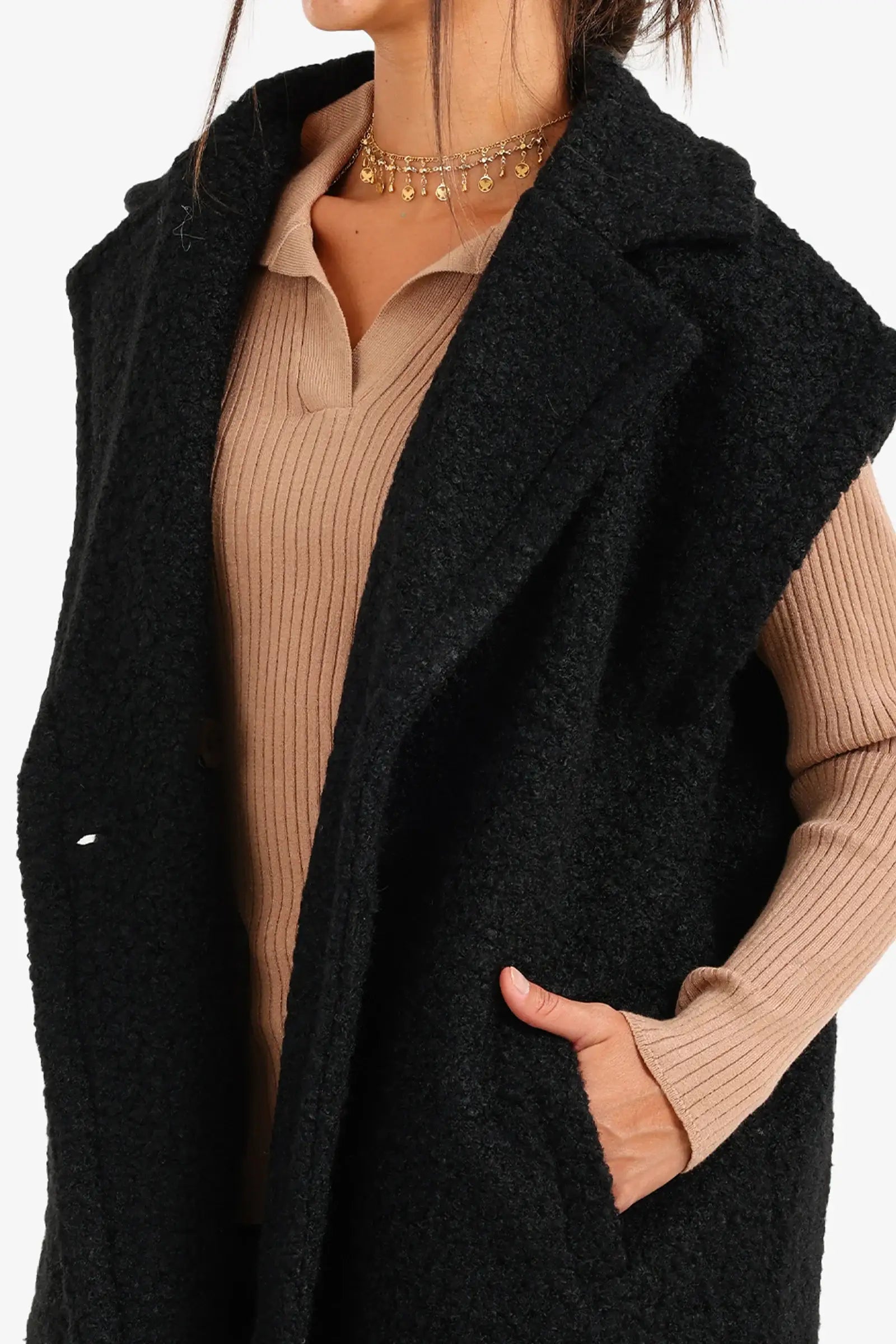 Relaxed Double-Breasted Vest