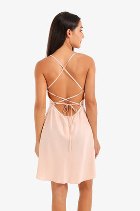 Crisscross Backless Nightgown