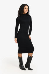Ribbed Slim Fit Midi Dress