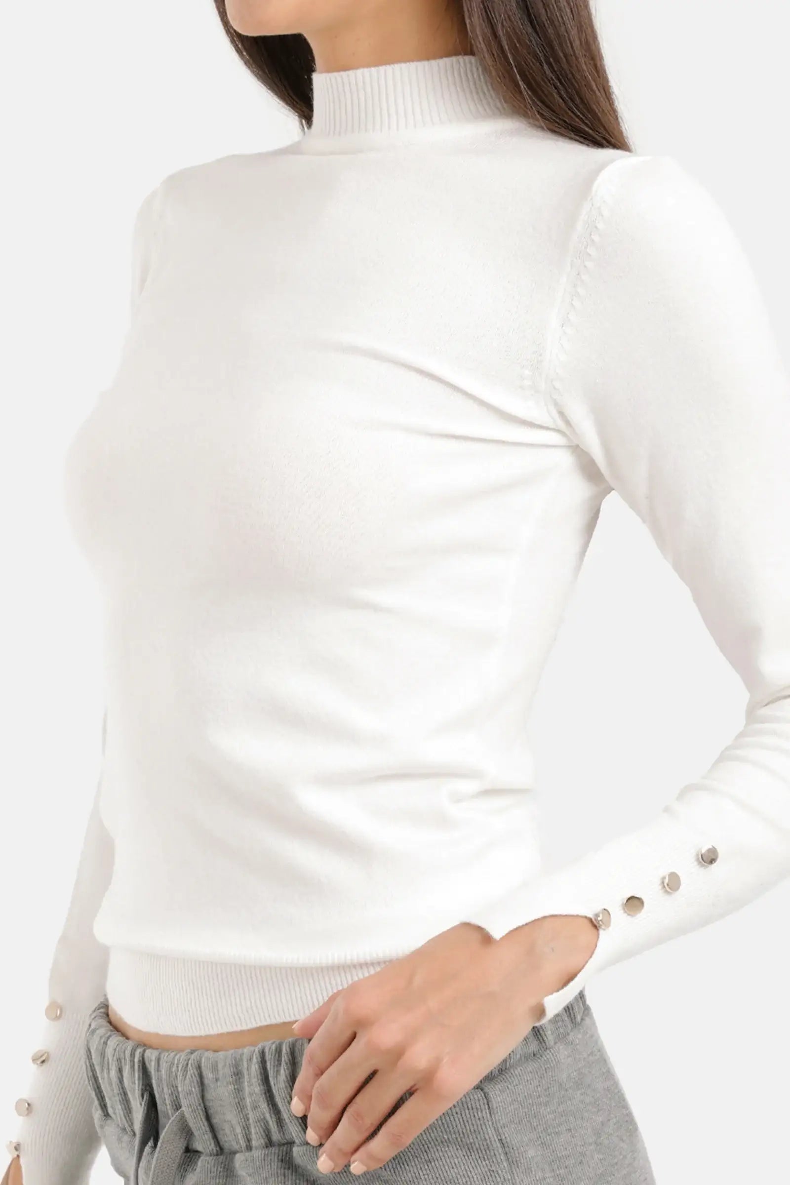 Mock Neck Pullover