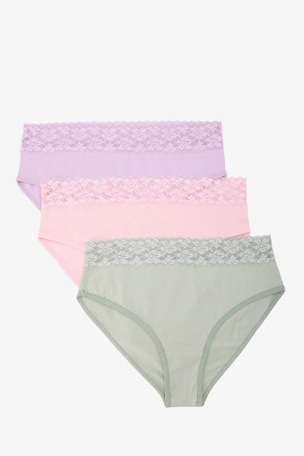 Pack of 3 Colored Brief Panties