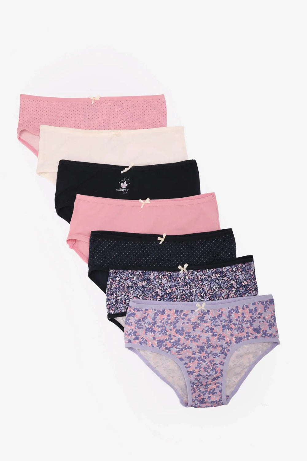 Pack of 7 Colored Brief Panties