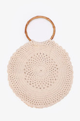 Round Crochet Beach Bag
