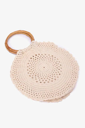 Round Crochet Beach Bag