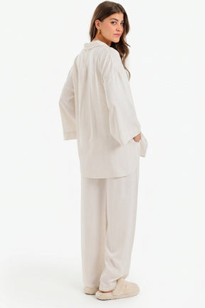 Textured Oversized Pyjama Set