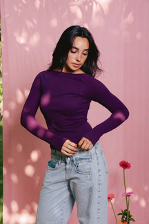 Seamless Microfiber Backless Top