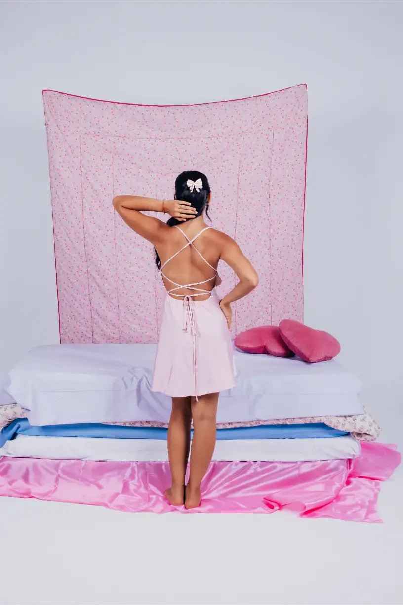 Crisscross Backless Nightgown