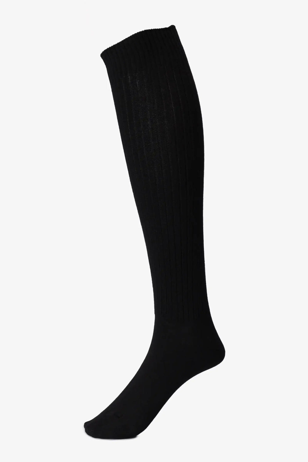 Ribbed Knee-High Socks