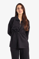 سويتشيرت لاونج بسوستة قصيرة