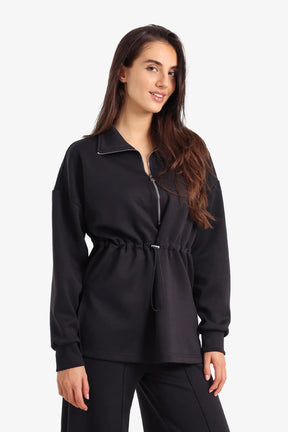 سويتشيرت لاونج بسوستة قصيرة