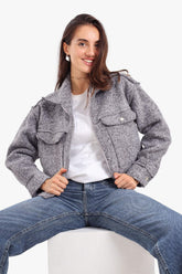 جاكيت فليس قصير بسوستة