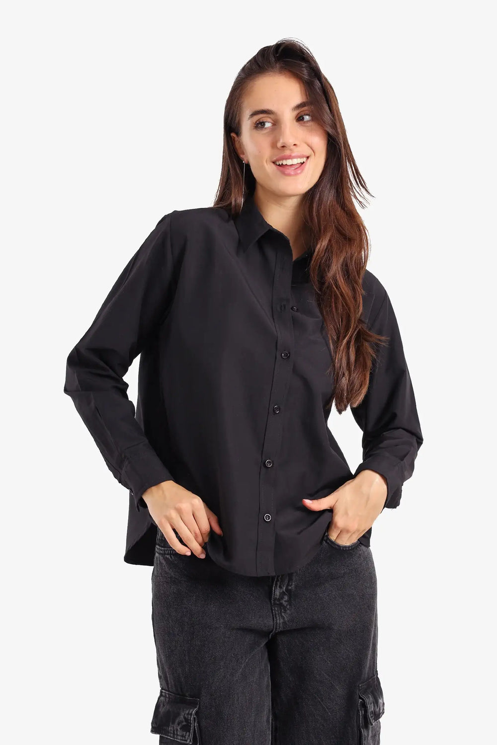 Classic Asymmetric Hem Shirt