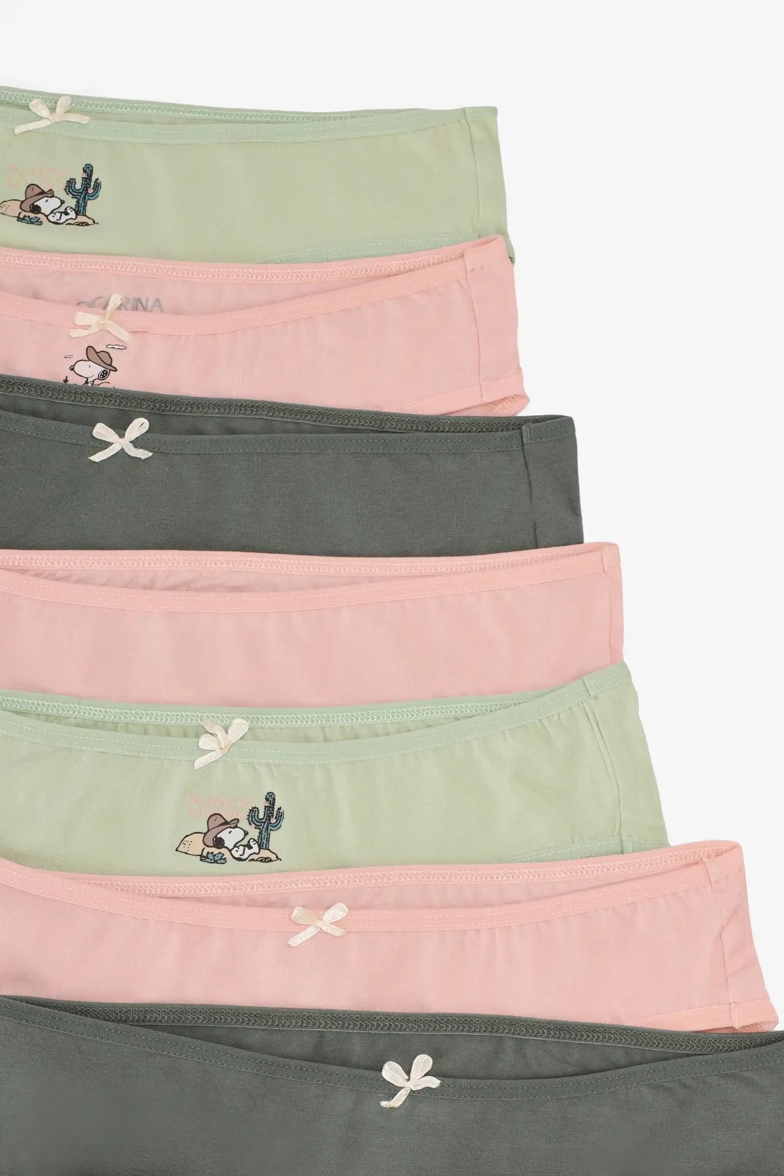 Pack of 10 Colored Bikini Panties