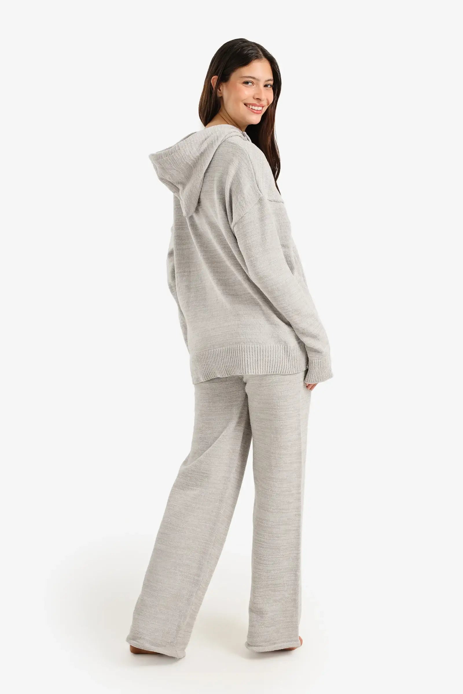 Hooded Knit Pyjama Set