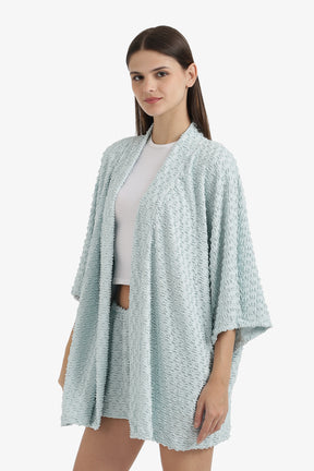 Self Patterned Beach Kimono
