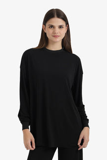Relaxed Slip-On Blouse