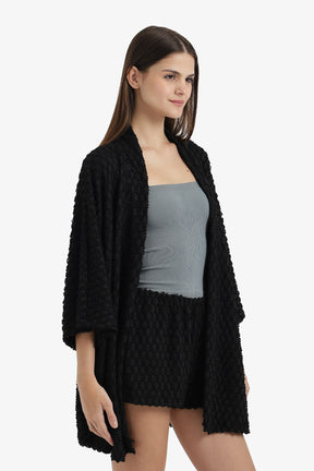 Self Patterned Beach Kimono