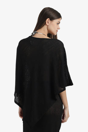 Asymmetrical Beach Poncho