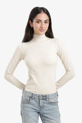 Slim Fit High-Neck Top
