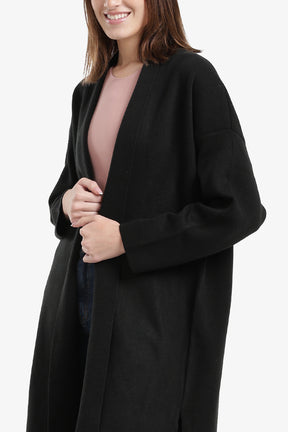 Open Neckline Knitted Cardigan
