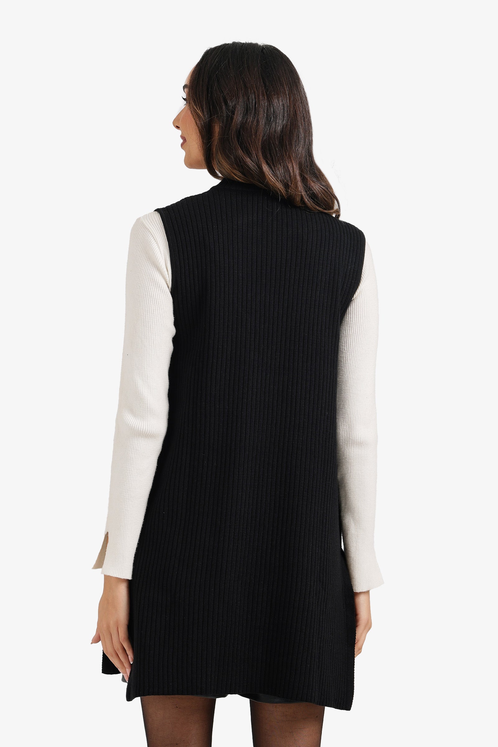 Ribbed Knitted Vest
