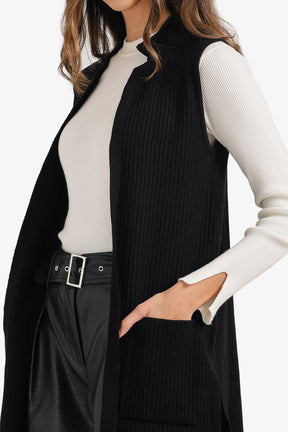 Ribbed Knitted Vest