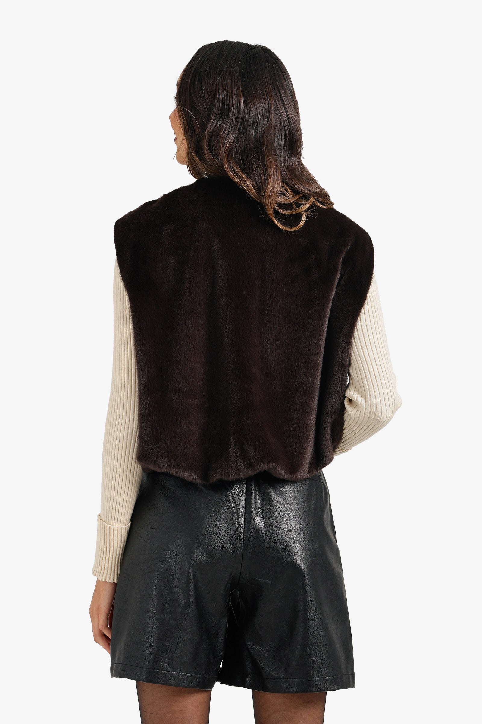 Fur Zip-Up Vest