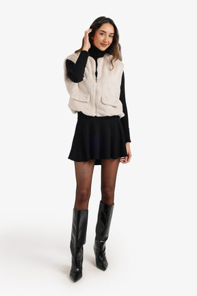 Fur Zip-Up Vest