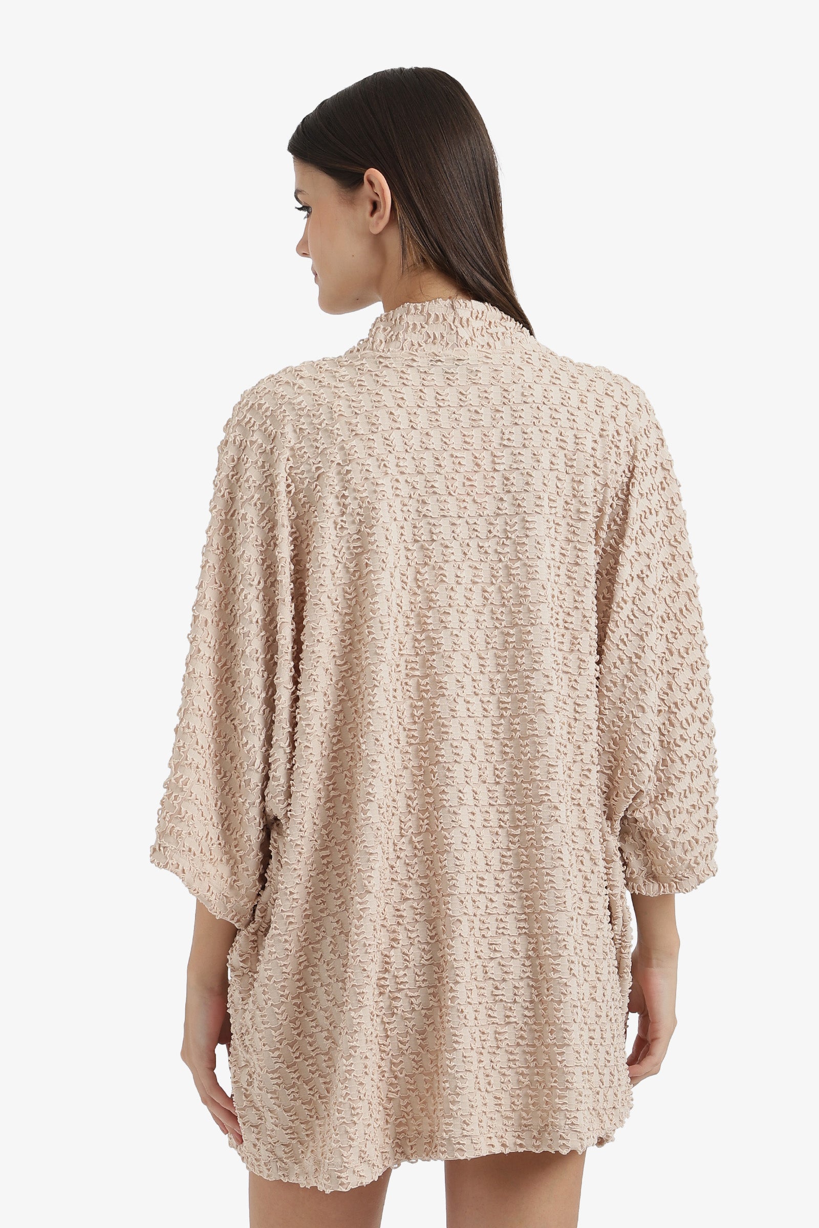 Self Patterned Beach Kimono