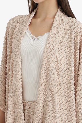 Self Patterned Beach Kimono