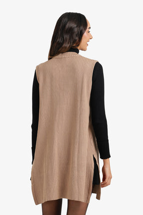 Ribbed Knitted Vest