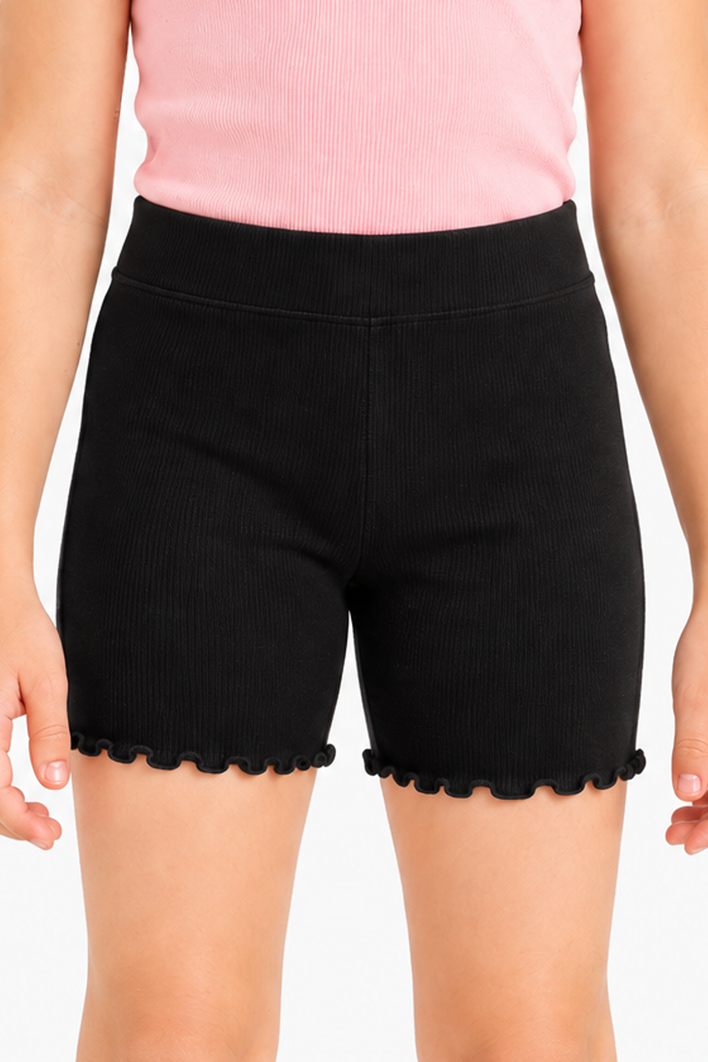 Girly Lettuce-Edge Shorts