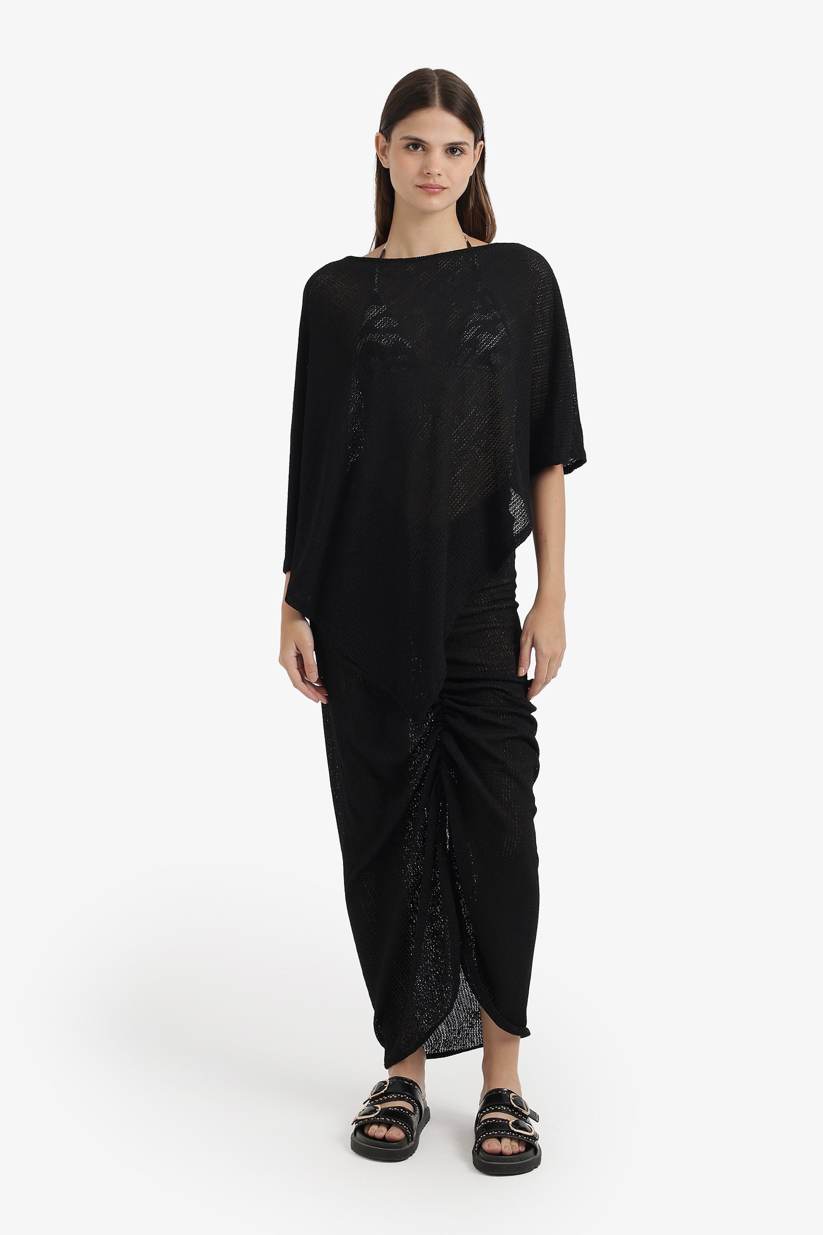 Asymmetrical Beach Poncho
