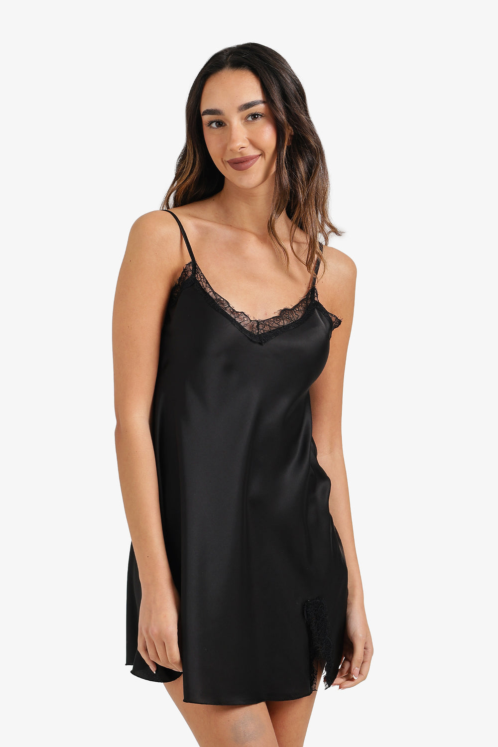 Lace-Trimmed Nightgown