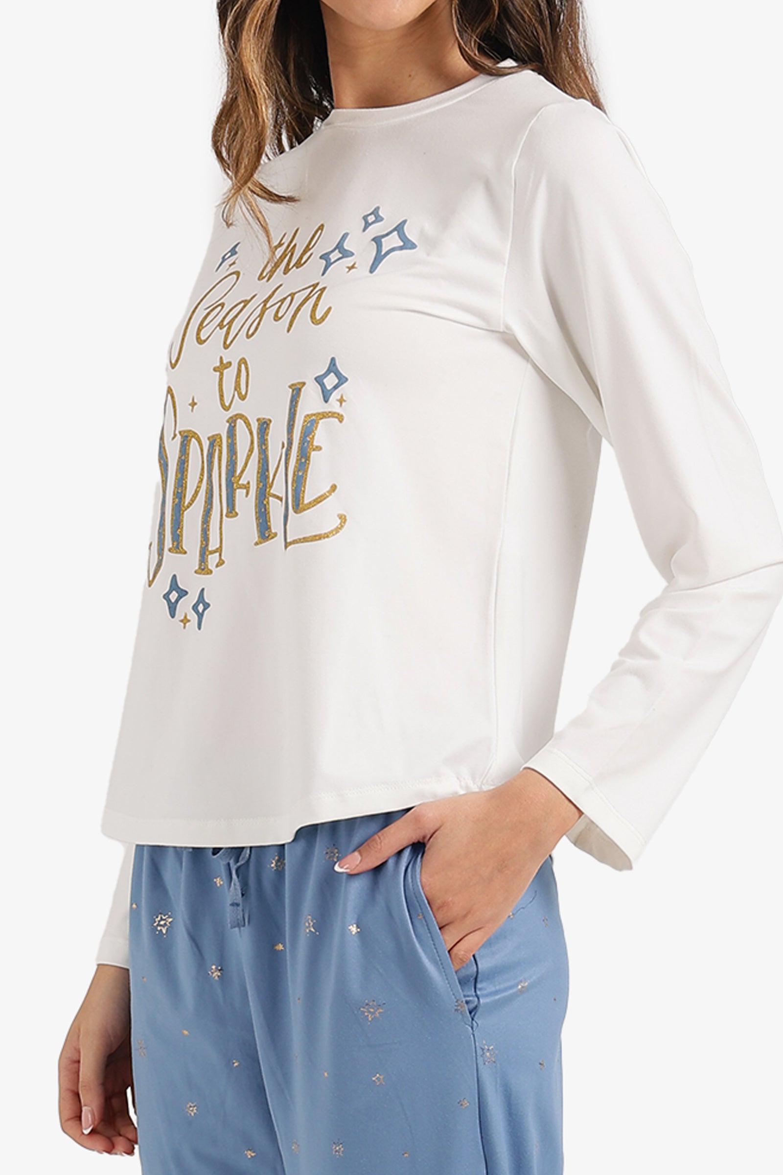 Sparkly Print Pyjama Set