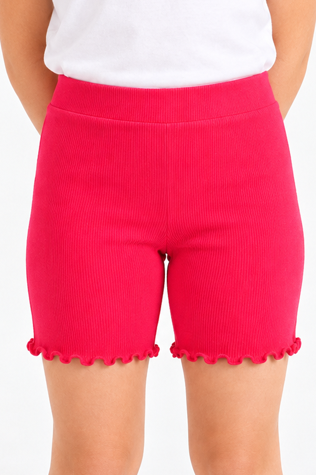 Girly Lettuce-Edge Shorts